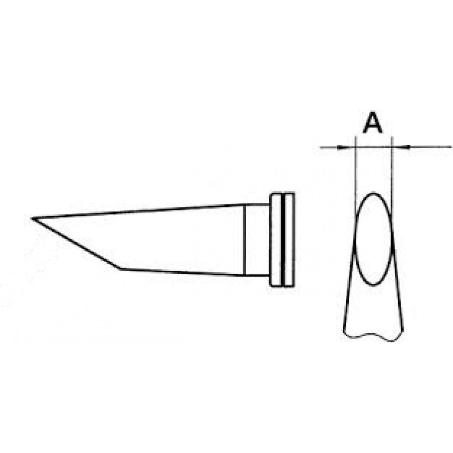 LTDD45 - Round tip sloped 45° - A 4.6 mm / 20.0 mm (GW-LTDD) LTDD45 - Round tip sloped 45° - A 4.6 mm / 20.0 mm (GW-LTDD)